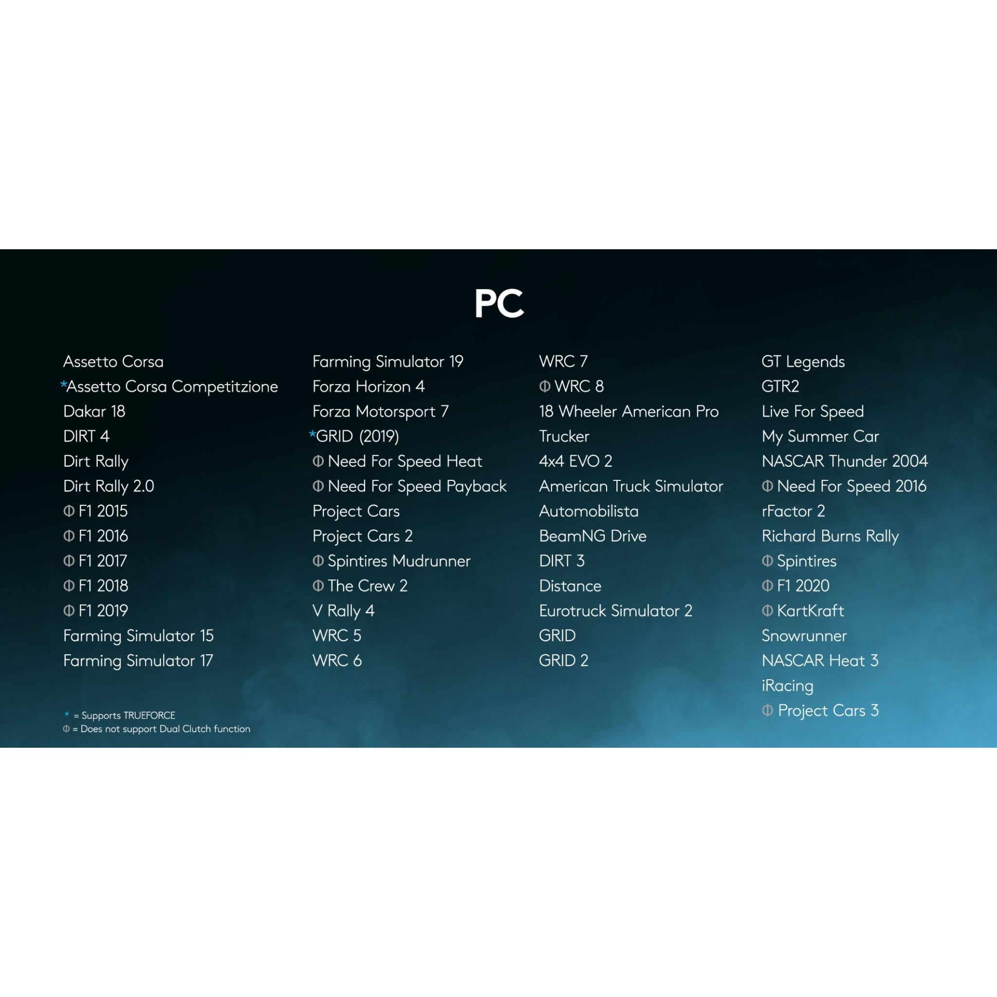 Logitech G923 TRUEFORCE Racing Wheel and Pedals for Playstation & PC