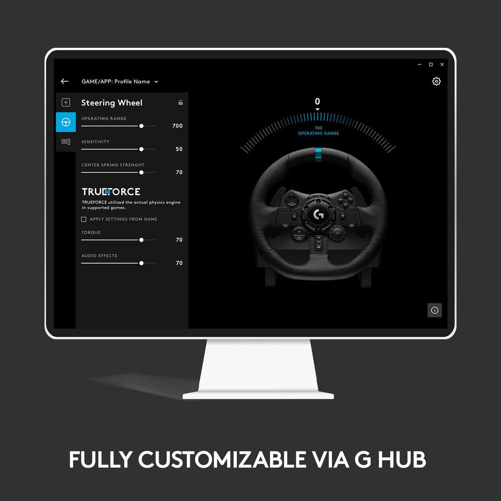 Logitech G923 TRUEFORCE Racing Wheel and Pedals for Playstation & PC