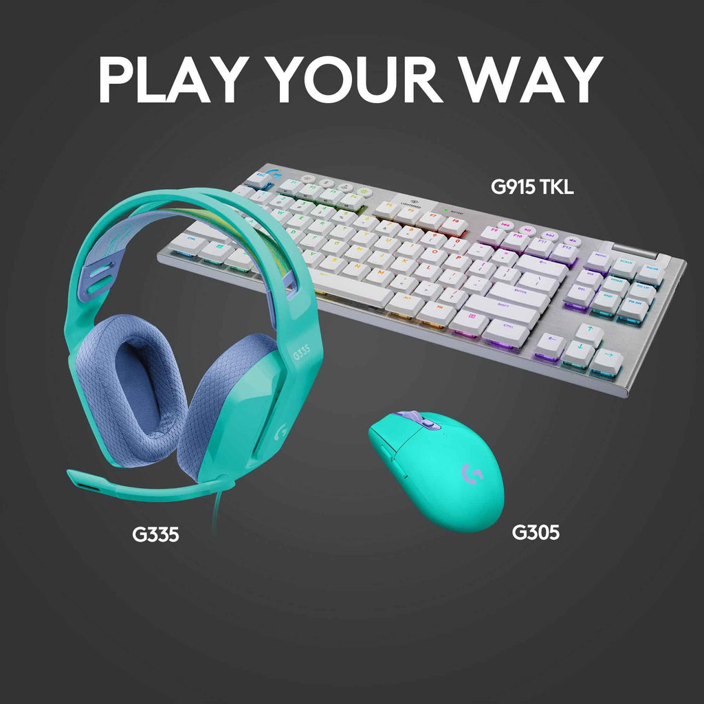 Logitech G335 Wired Gaming Headset (Mint)