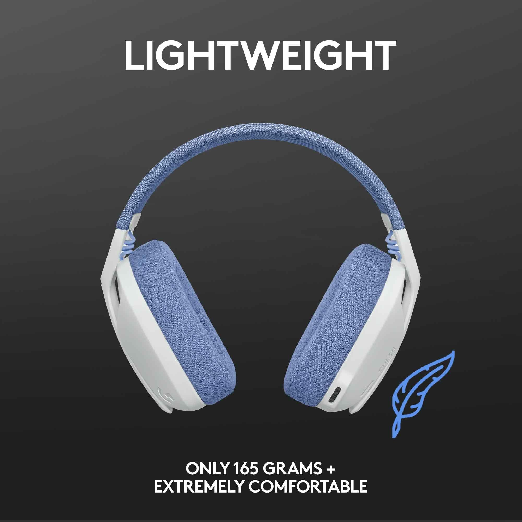 Logitech G435 LIGHTSPEED Wireless Gaming Headset (White)