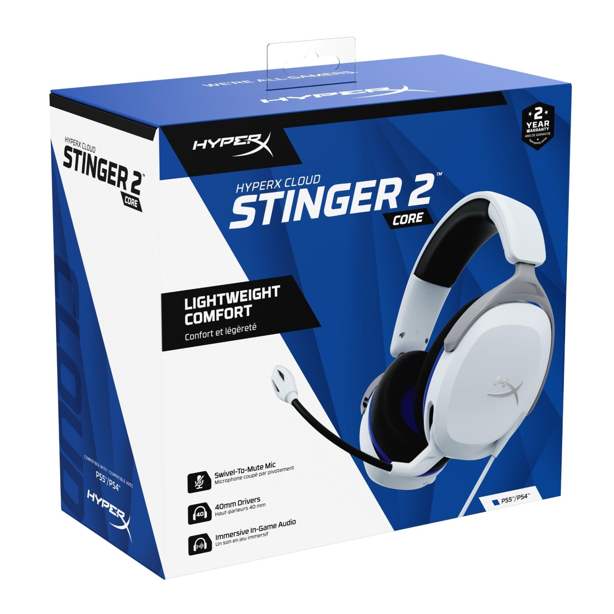 HyperX Cloud Stinger 2 Core for PlayStation (White)