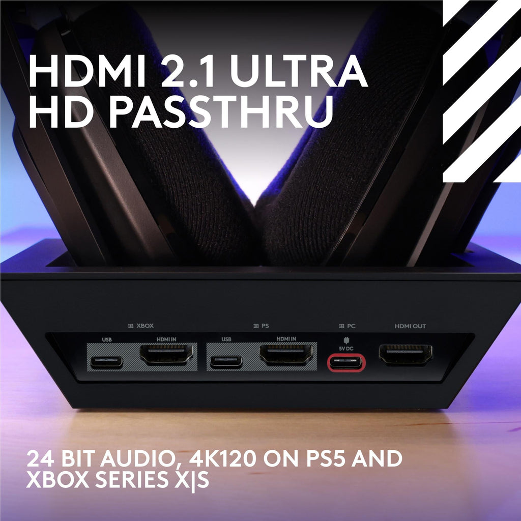 Logitech G Astro A50 X LIGHTSPEED Wireless Gaming Headset + Base Station (Black)