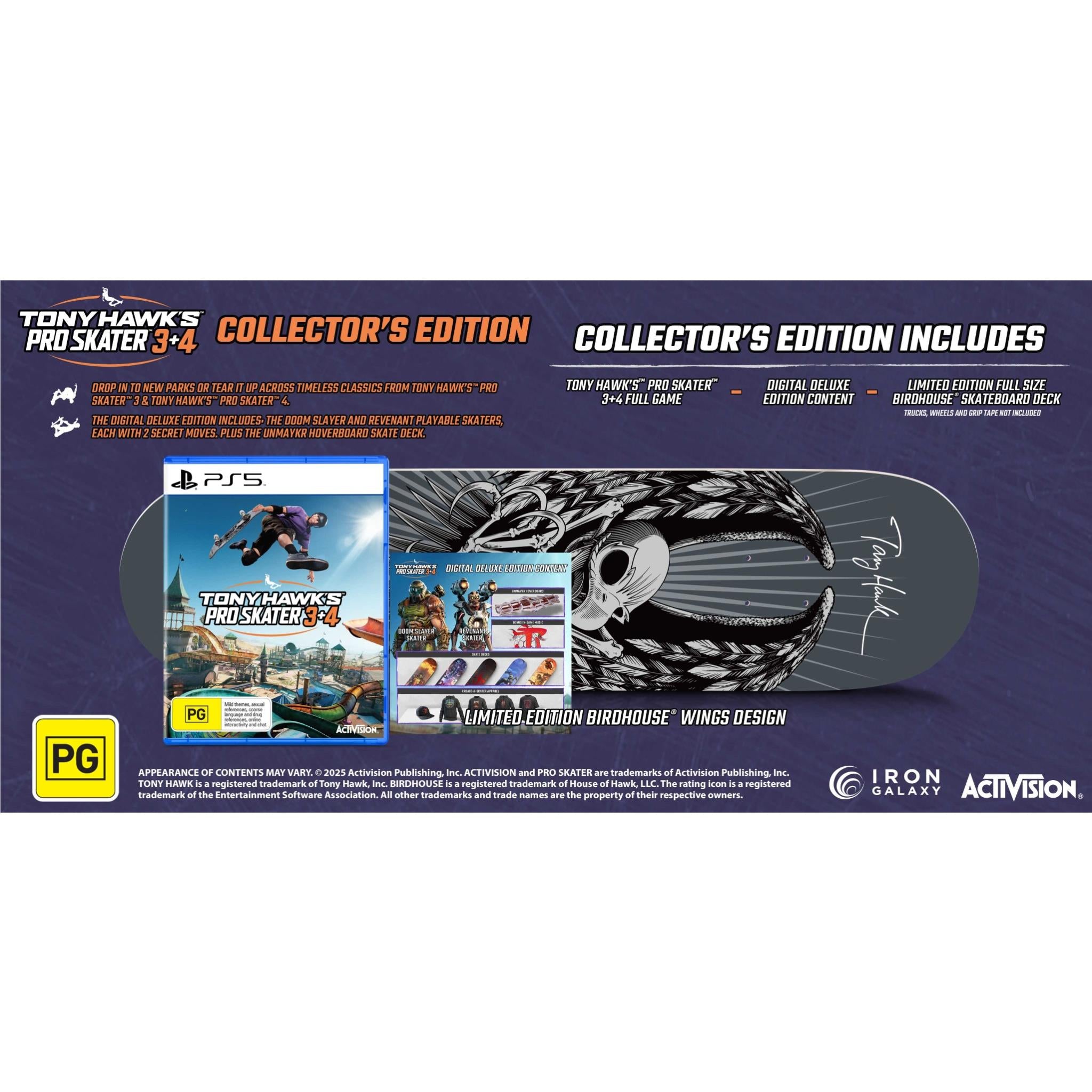 Tony Hawk's Pro Skater 3 + 4 Collector's Edition