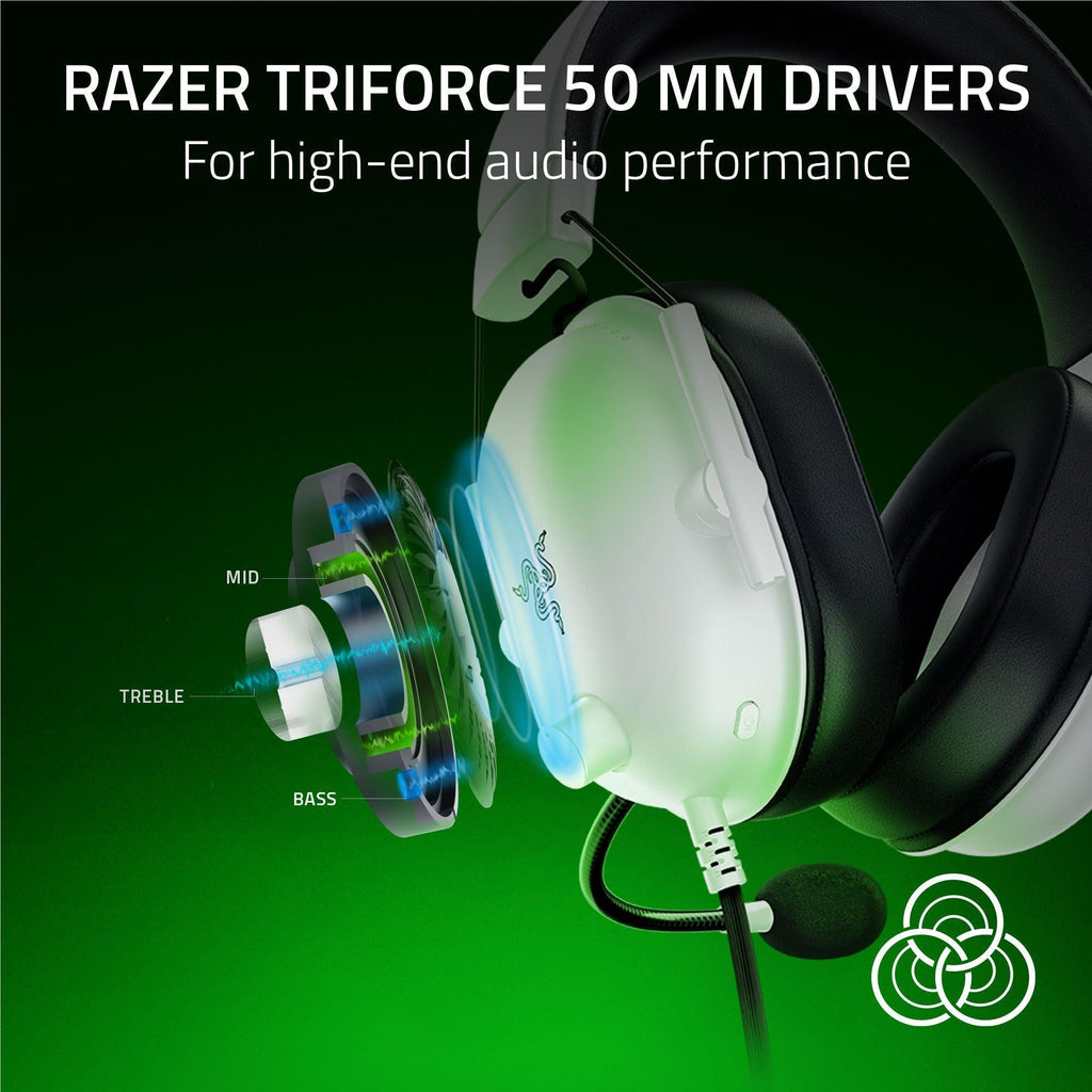 Razer BlackShark V2 X Wired Esports Headset for Xbox Series X/S (White)