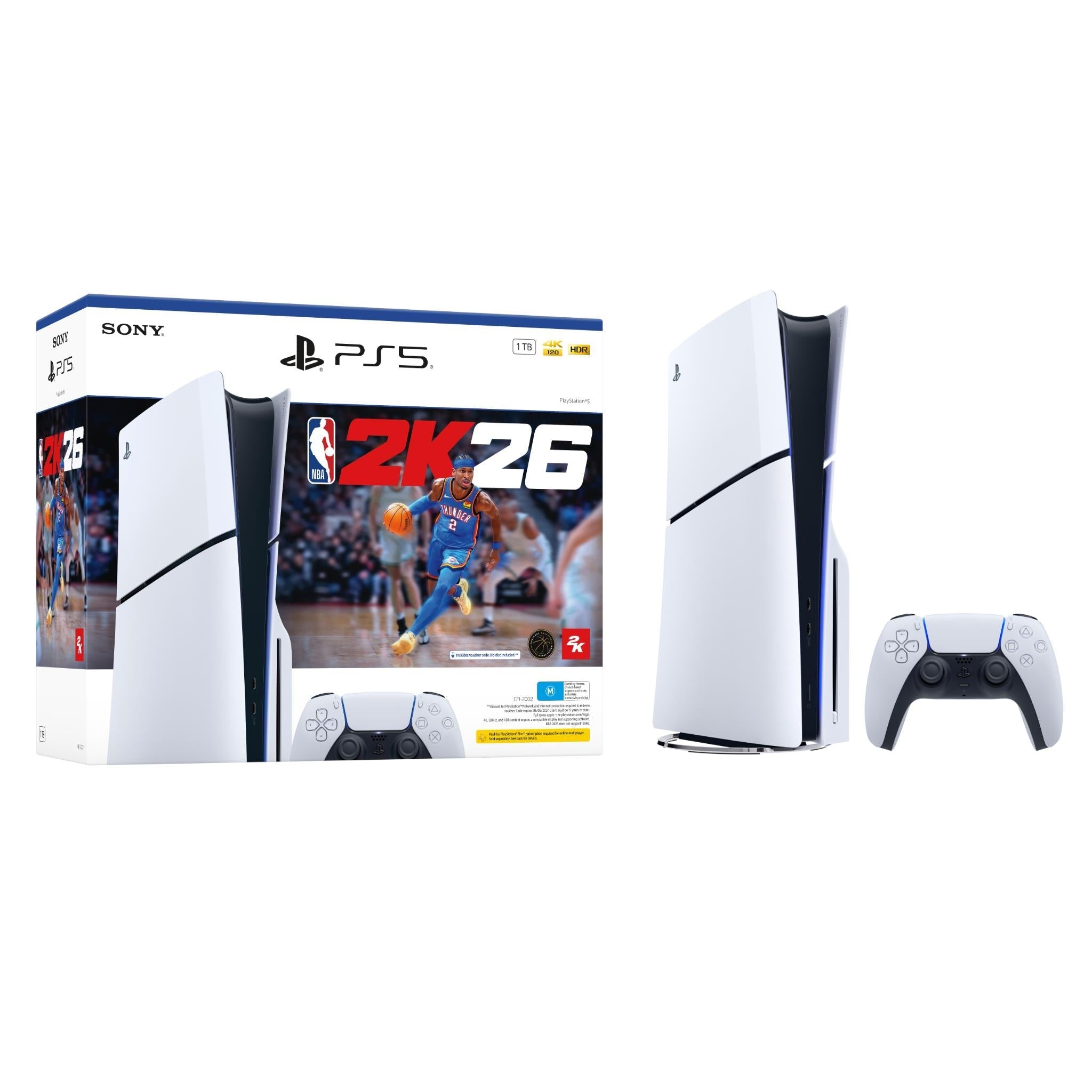 PS5 PlayStation 5 Slim Console - NBA 2K26 Bundle