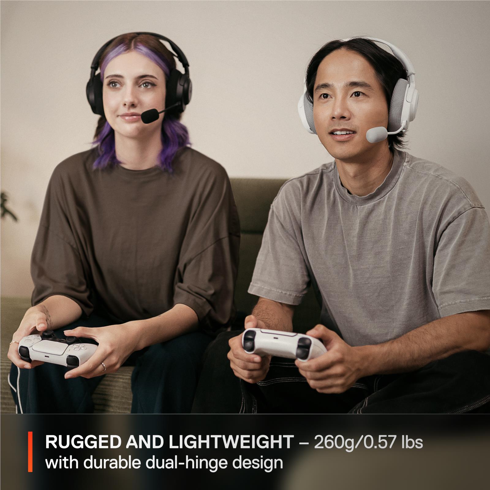 SteelSeries Arctis Nova 3P Wireless Multi-Platform Gaming Headset (White)