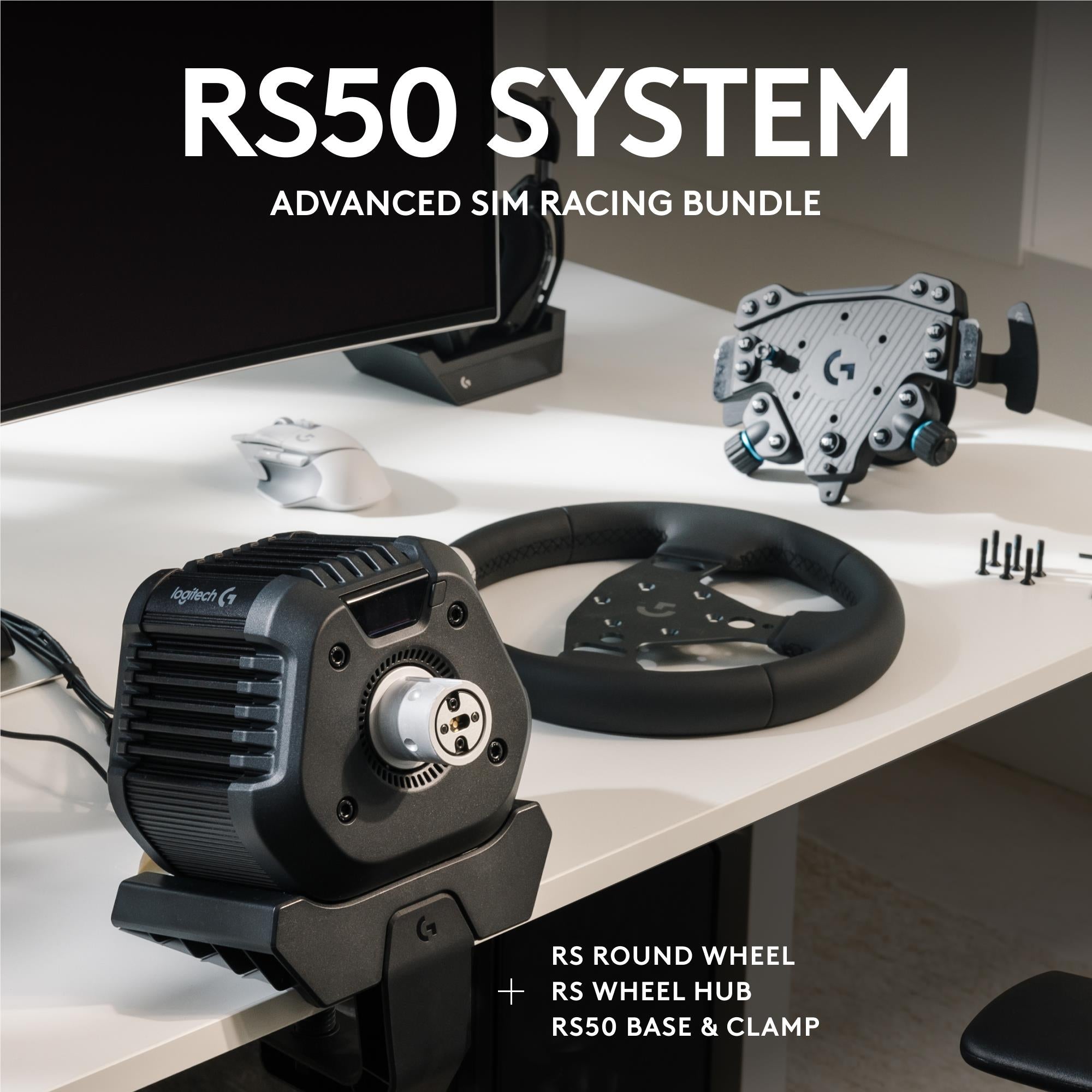 Logitech G RS50 System 8 Nm Direct Drive Base and Steering Wheel for PlayStation & PC