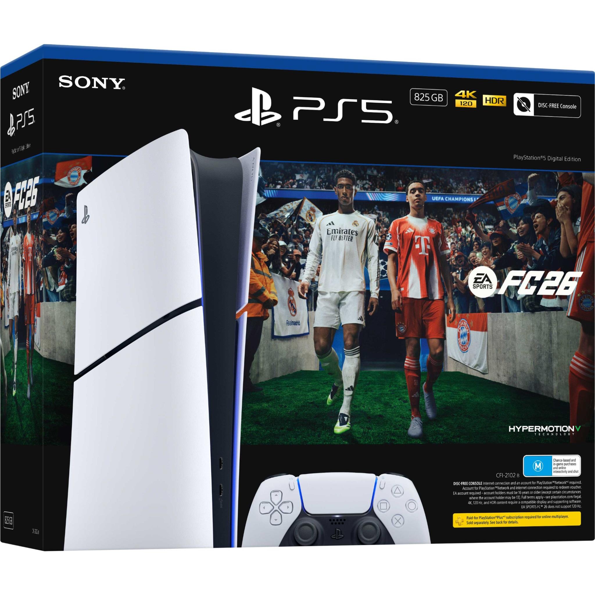 PS5 PlayStation 5 Digital Edition 825GB EA SPORTS FC 26 Bundle